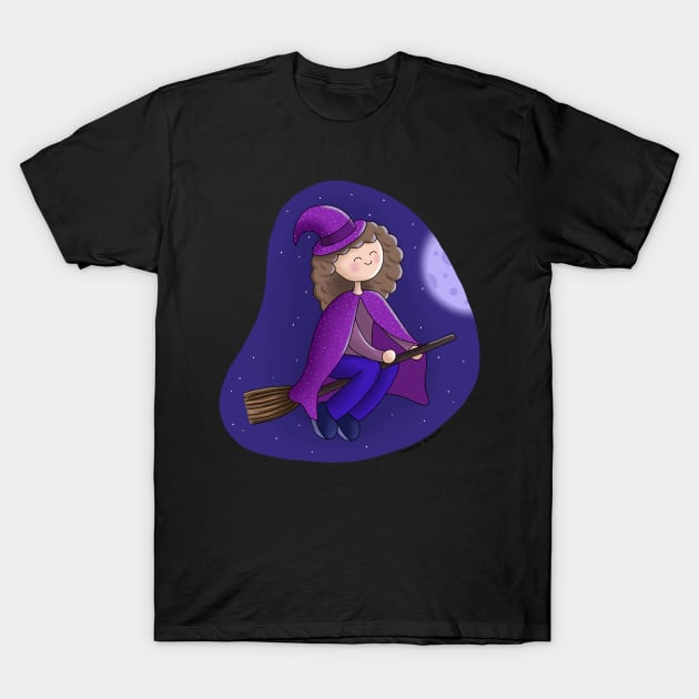 Purple Witch T-Shirt by sombrasblancas